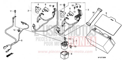 BATTERIE CB600F8 de 2008